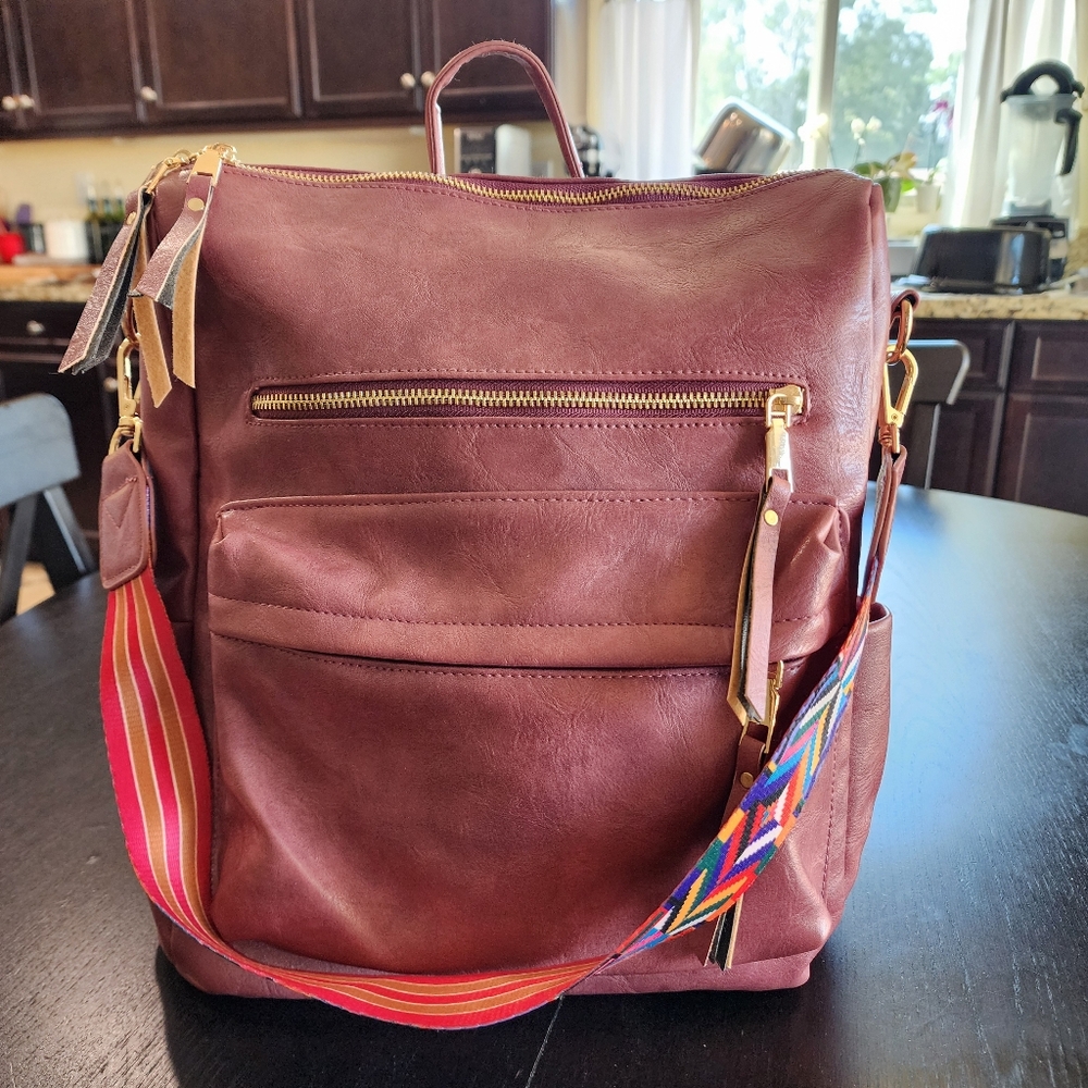 Rose Brielle Convertable Bag Backpack Handbag Dia… - image 1